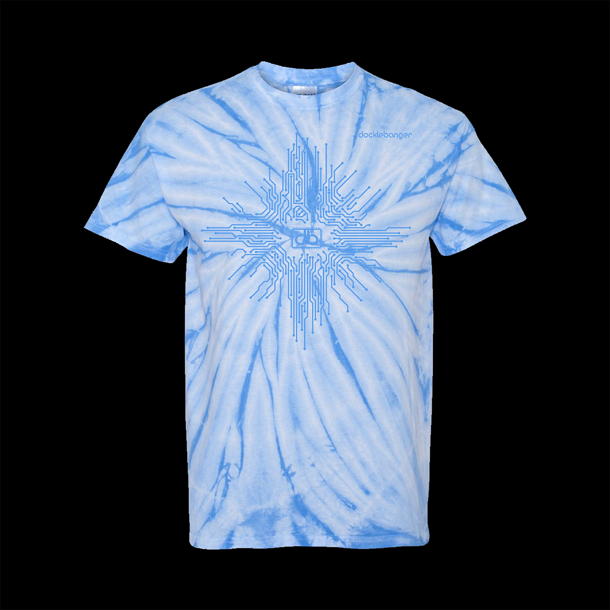 Docklebanger Circuit Board Columbia Tie Dye T-shirt