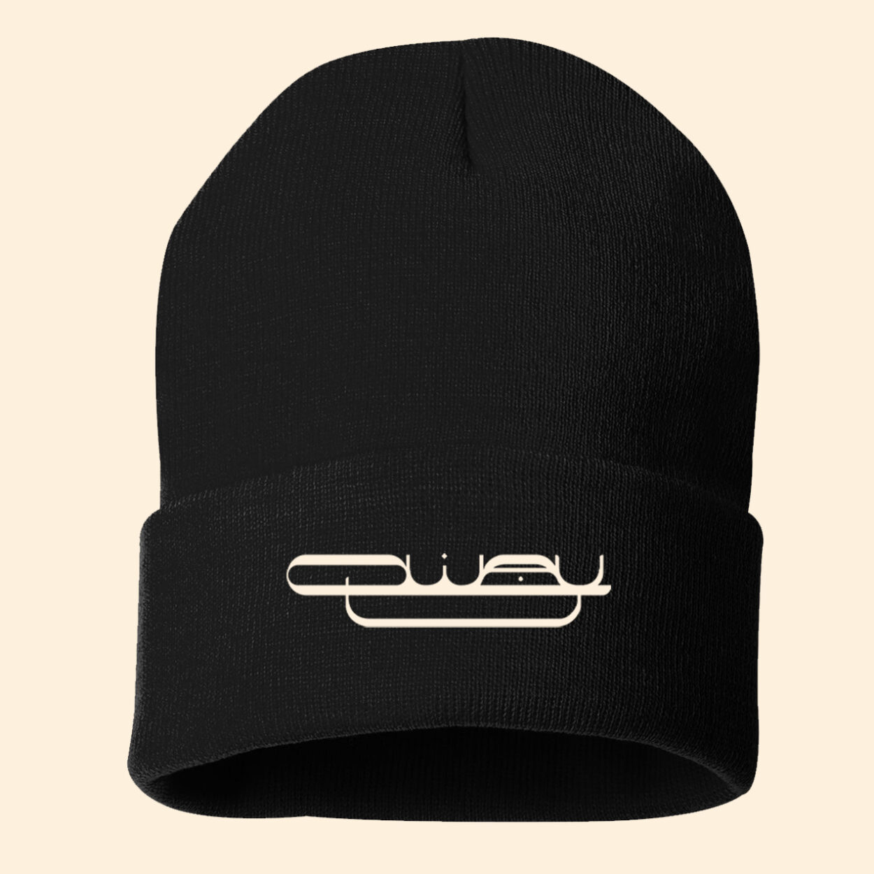 Qway black Beanie For QWAY BAND philadelphia