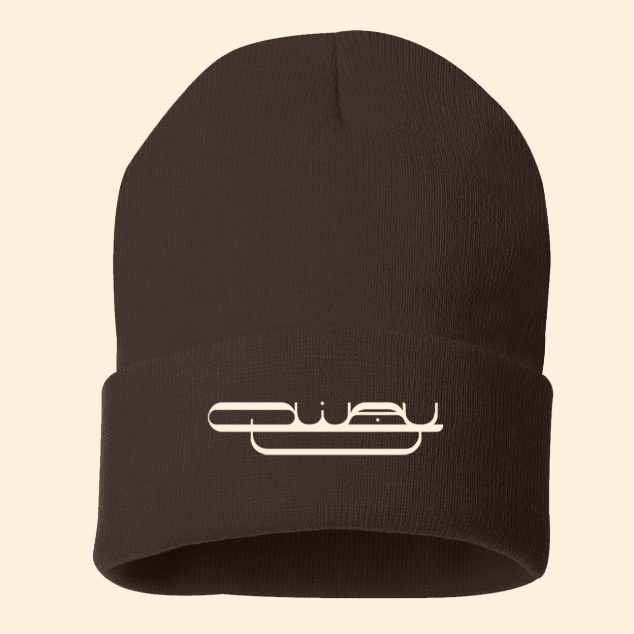 Qway brown Beanie For QWAY BAND philadelphia