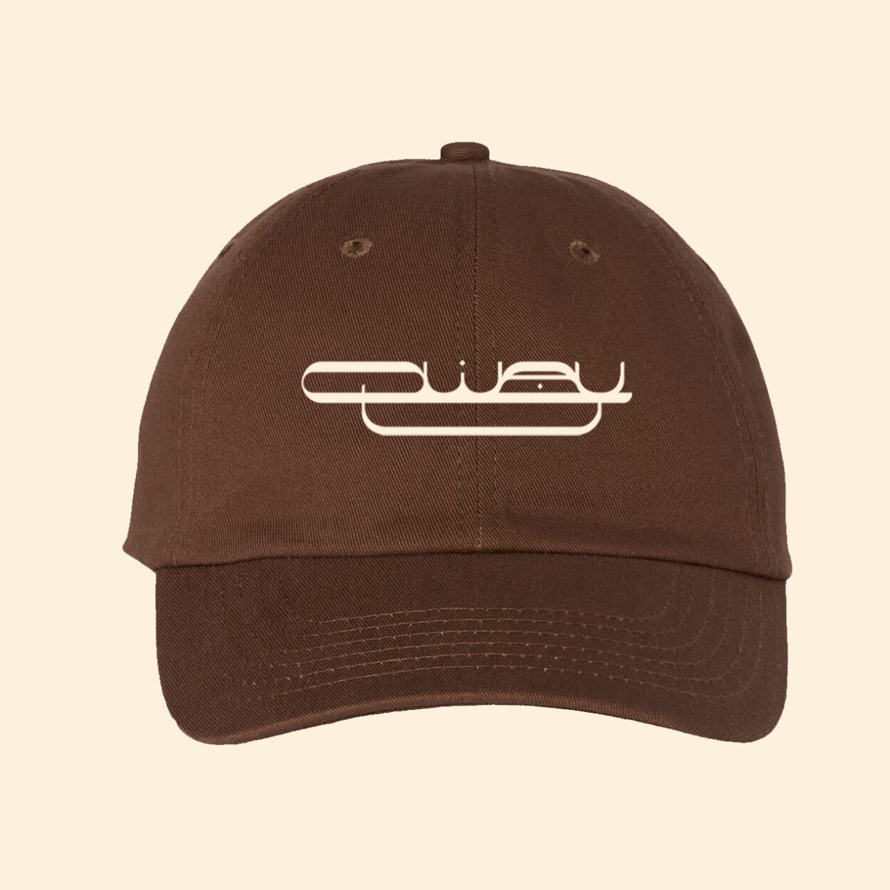 Qway brown dad hat For QWAY BAND philadelphia