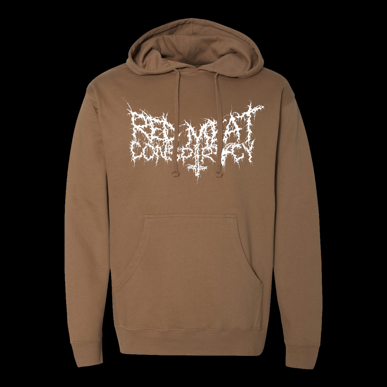 Red Meat Conspiracy cow death Hoodie Saddle color