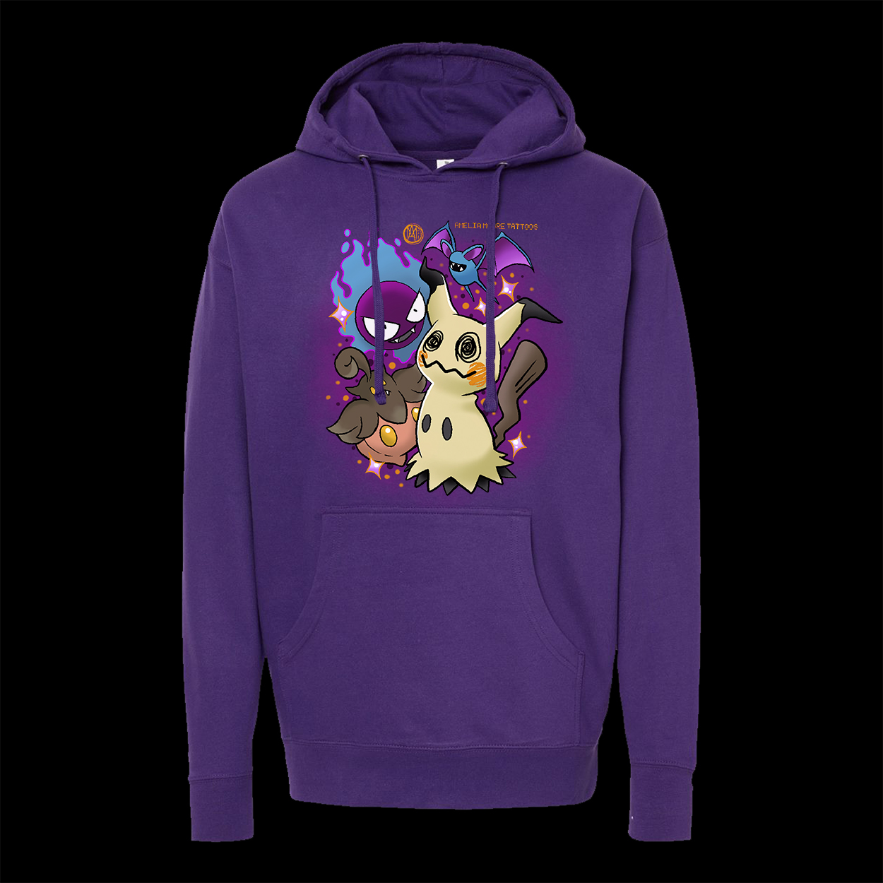 Amelia Moore Ghastly hoodie purple color