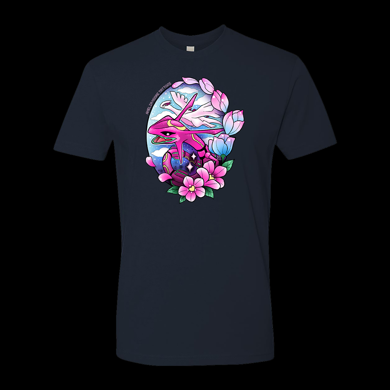 Amelia Moore rayquaza t-shirt Navy color