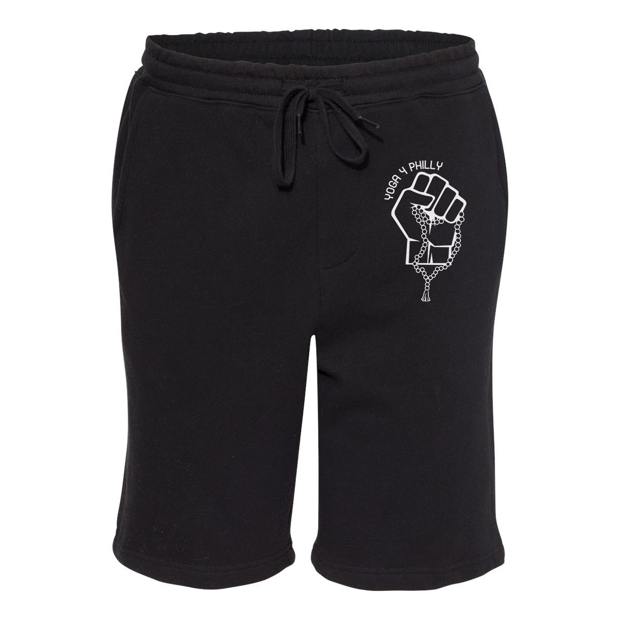 Yoga4Philly Black Fleece Shorts