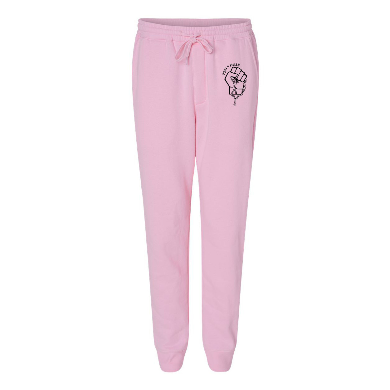 Yoga4Philly Light Pink Fleece Pants