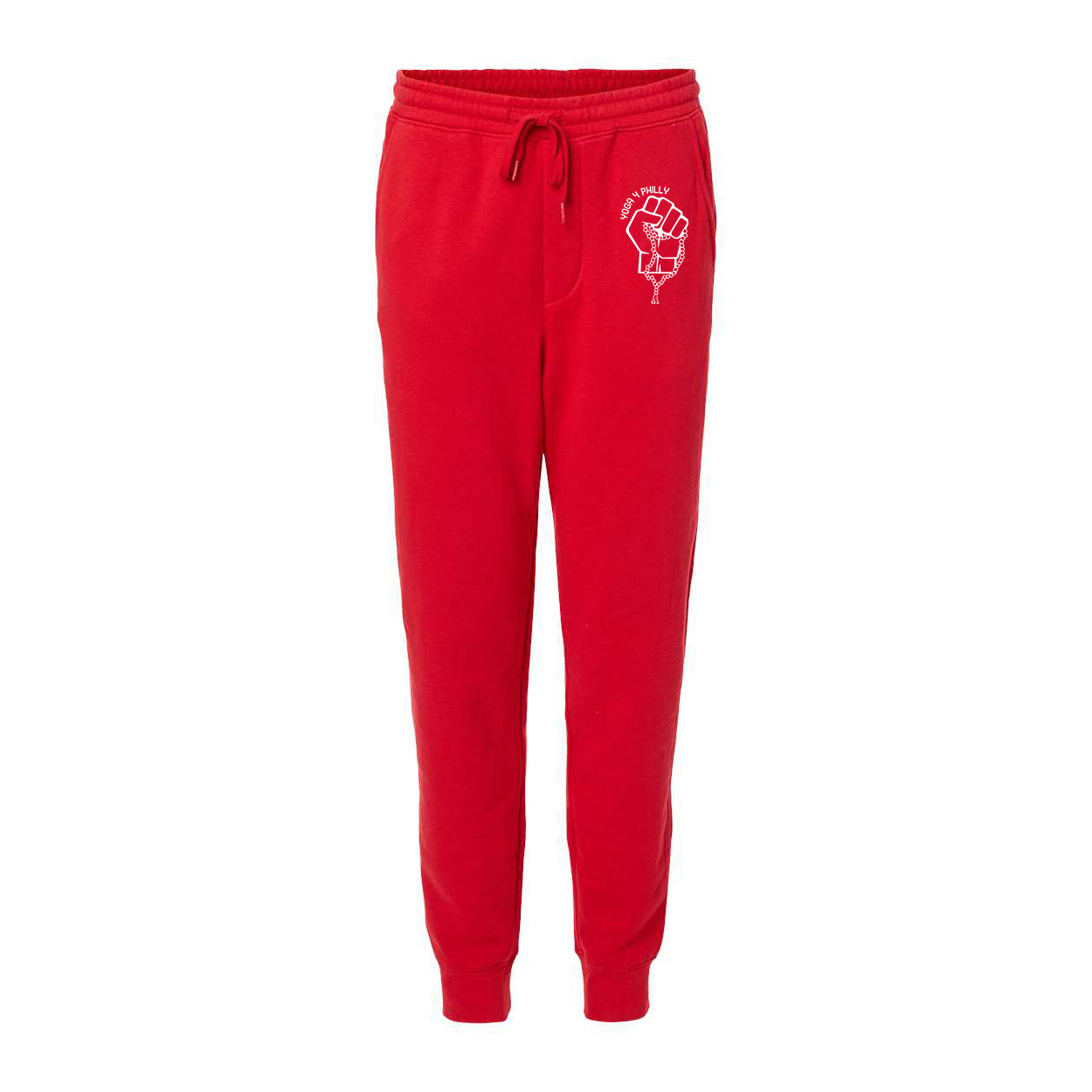 Yoga4Philly Red Fleece Pants