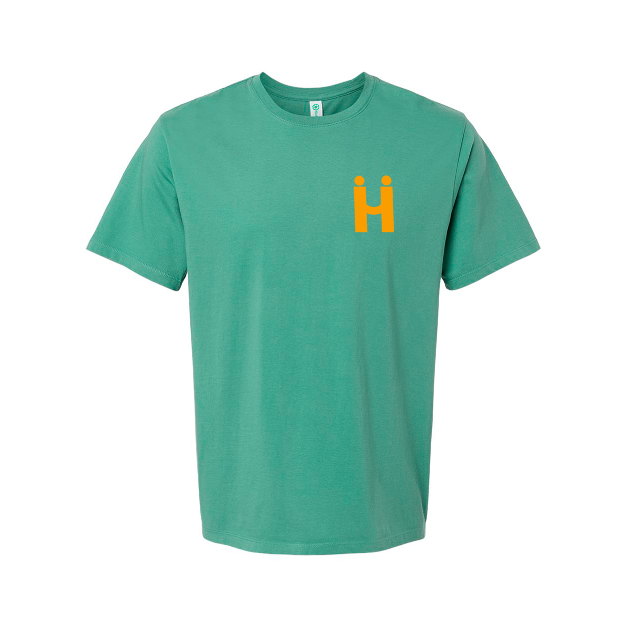 Hii Brand pine short sleeve yellow Logo