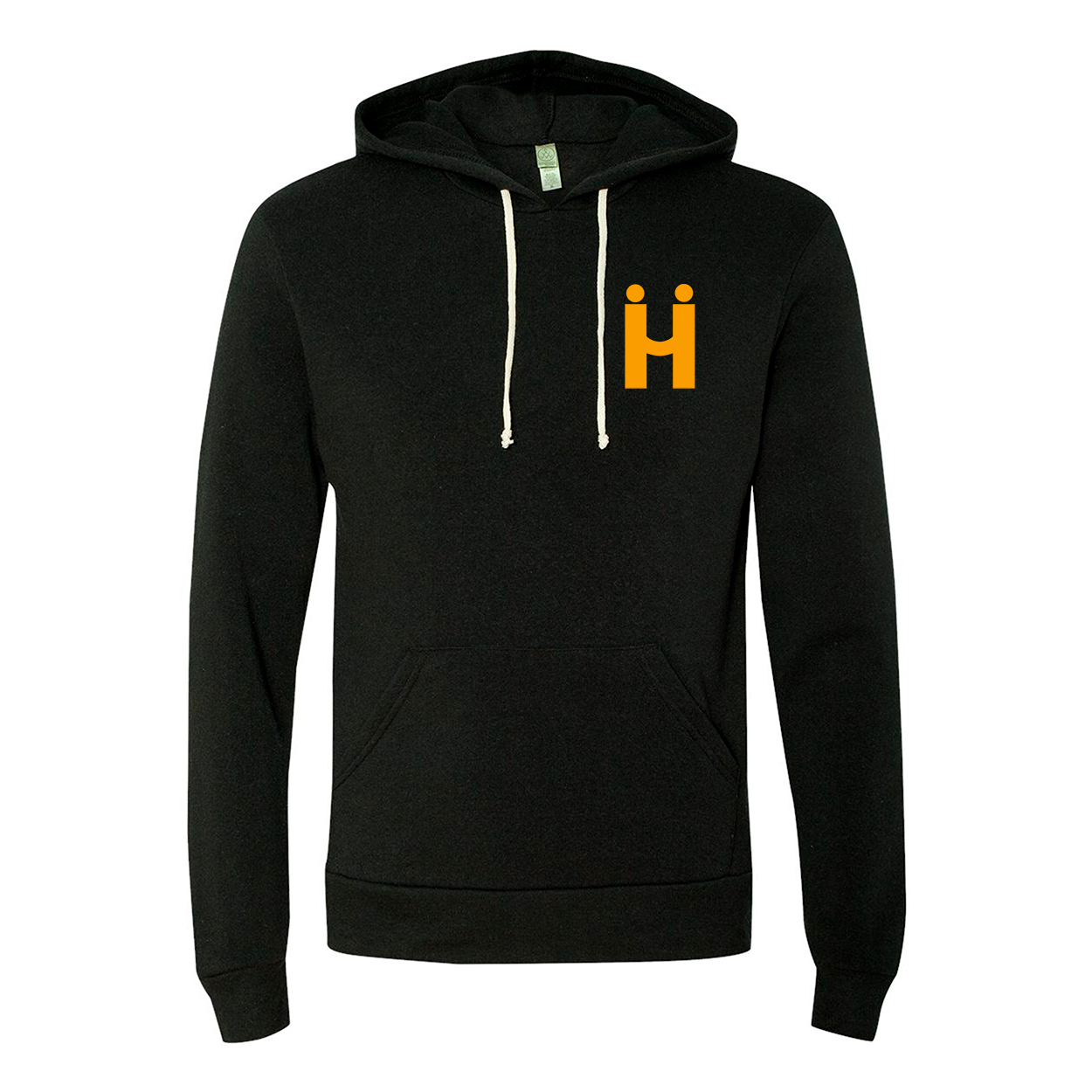 Hii Brand True Black Hoodie Yellow Logo