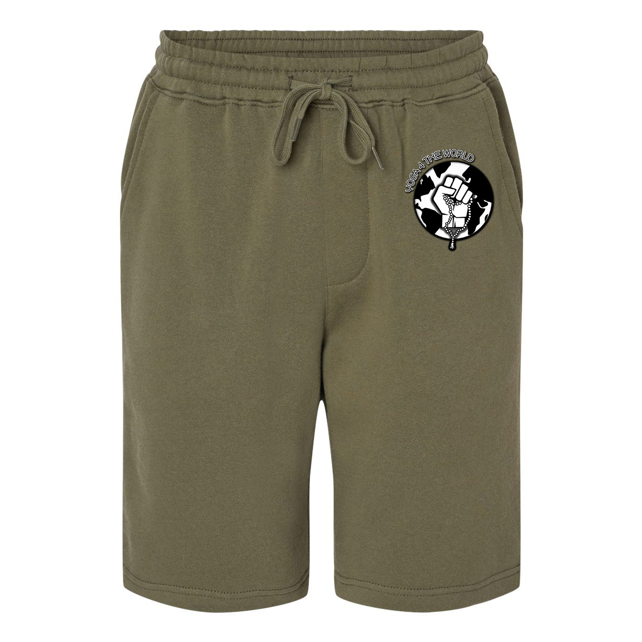 Yoga4TheWorld Army Fleece Shorts