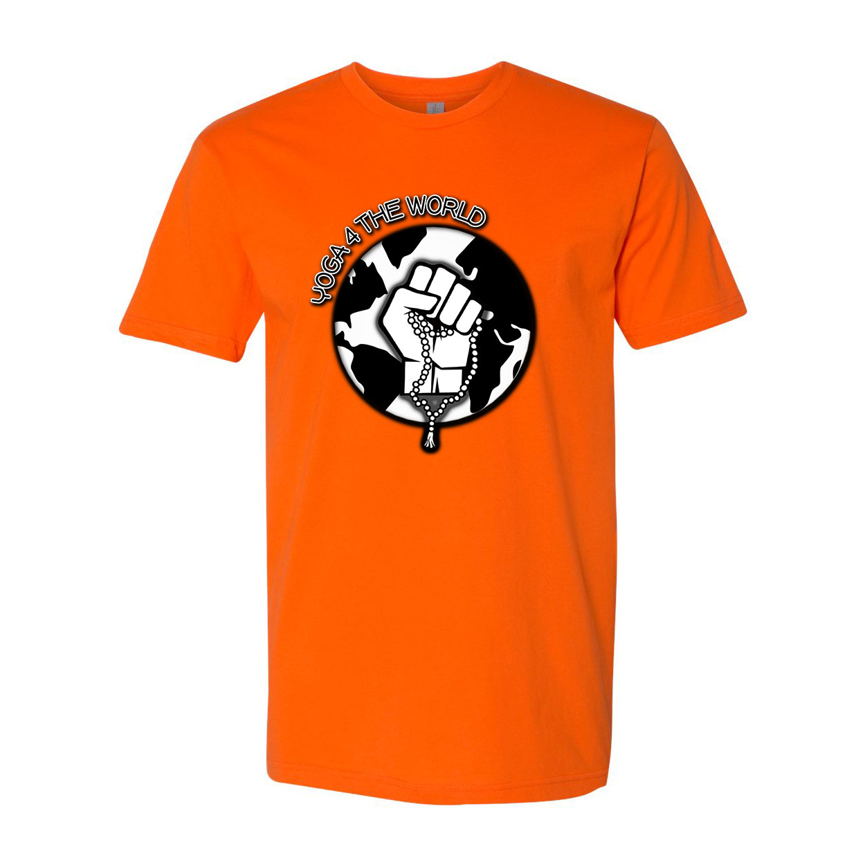 Yoga4TheWorld Classic Orange Next Level T-Shirt