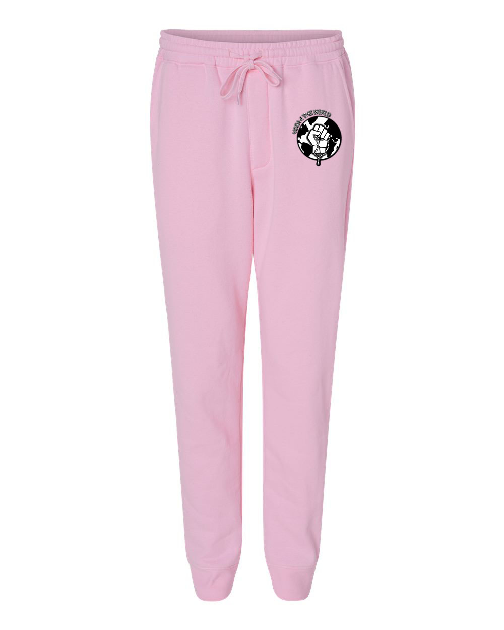 Yoga4TheWorld Light Pink Fleece Pants
