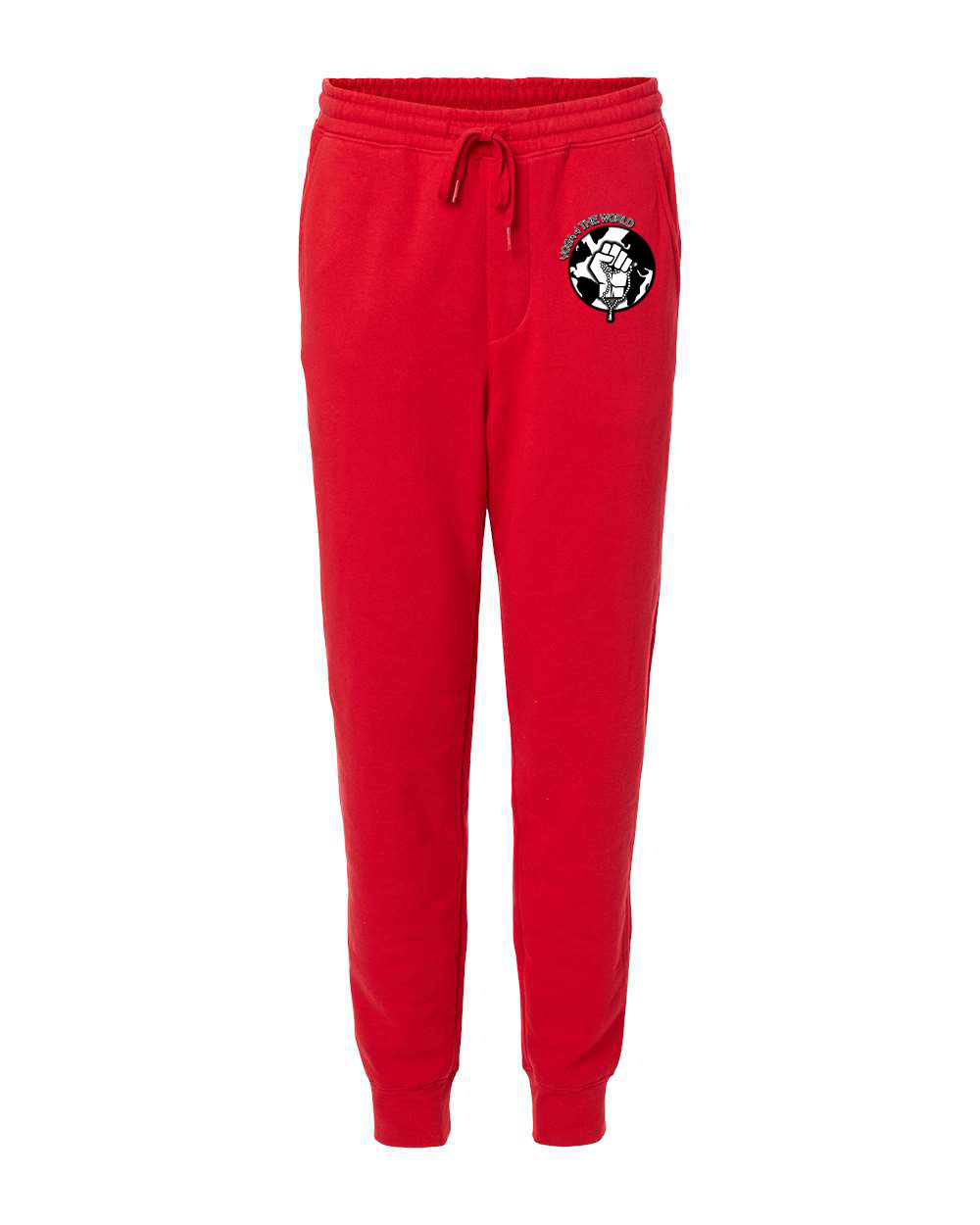 Yoga4TheWorld Red Fleece Pants
