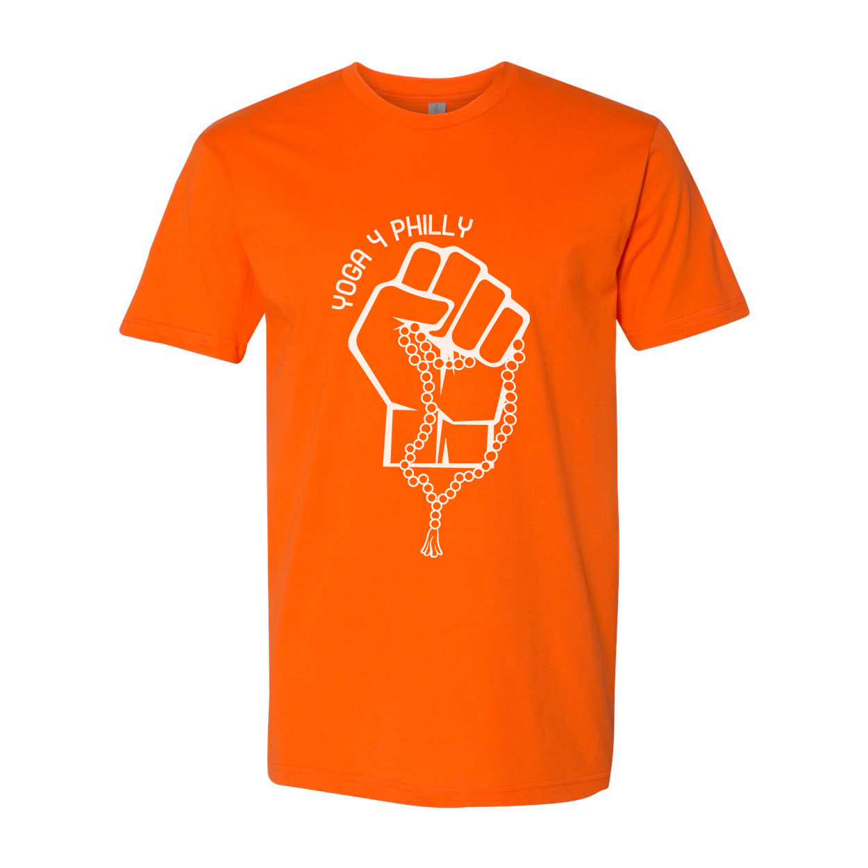 Yoga4Philly Classic Orange Next Level T-Shirt