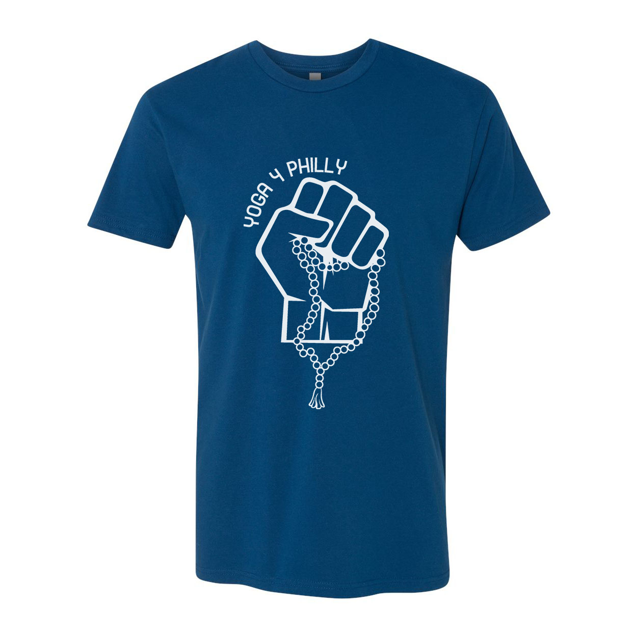 Yoga4Philly Cool Blue Next Level T-Shirt