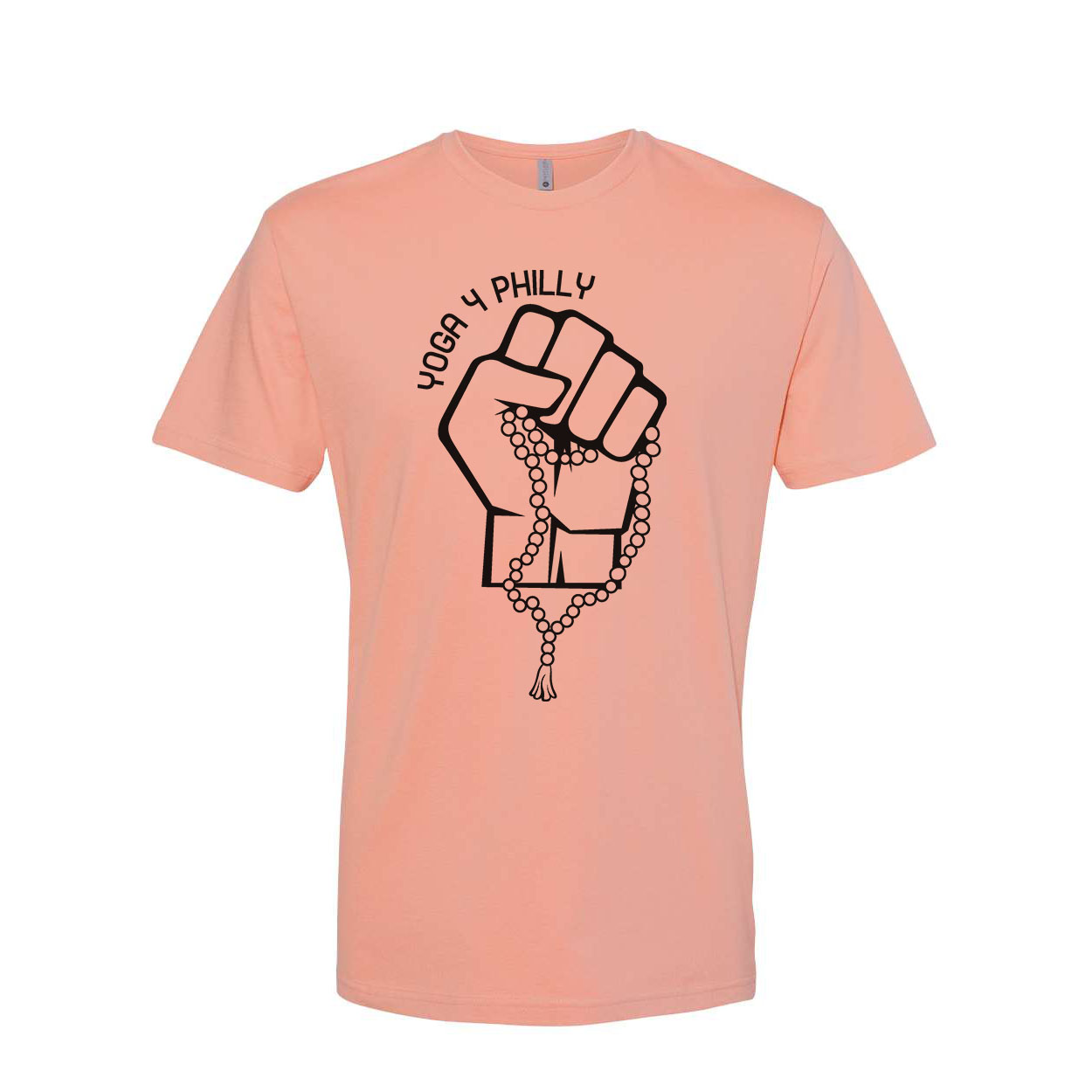 Yoga4Philly Desert Pink Next Level T-Shirt