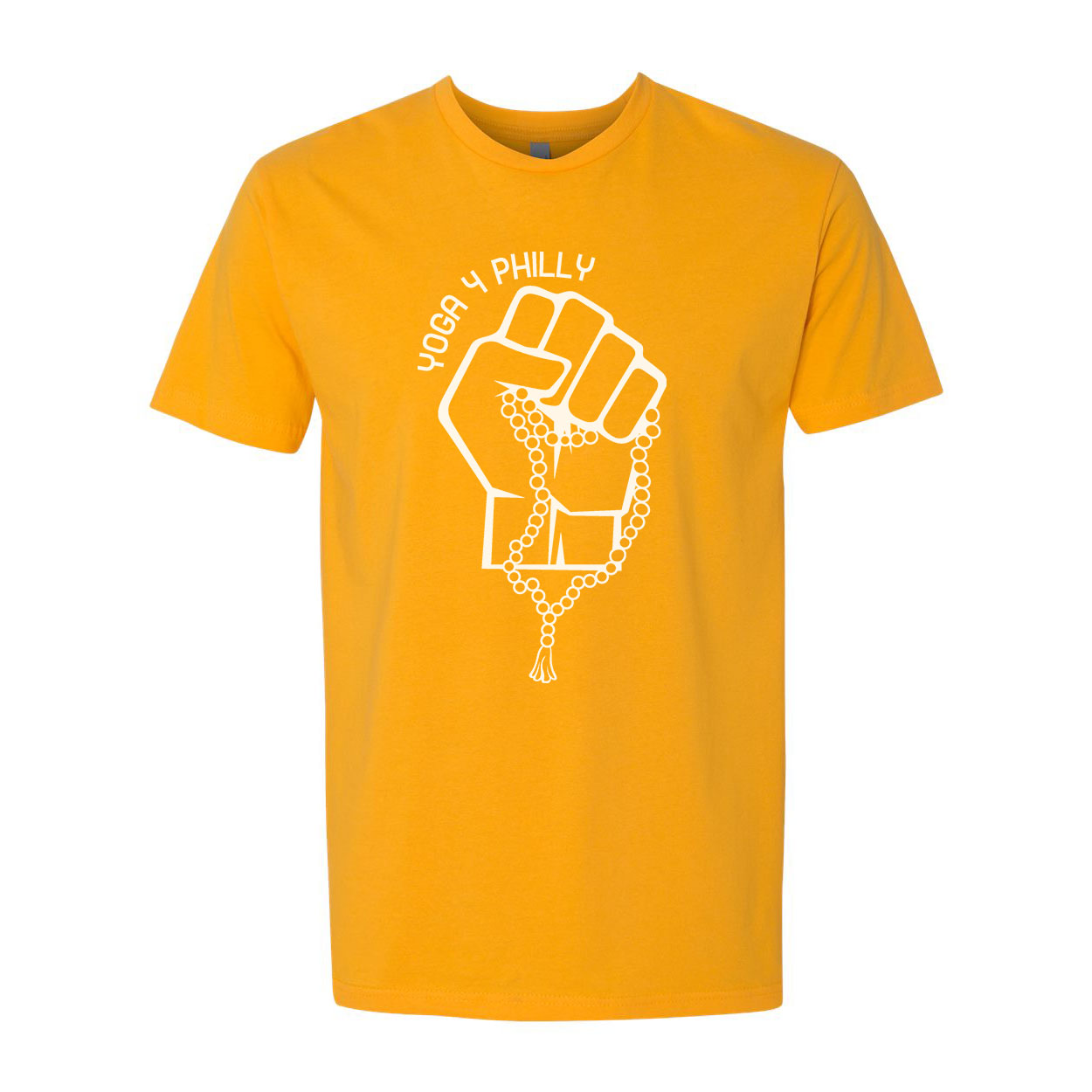 Yoga4Philly Gold Next Level T-Shirt