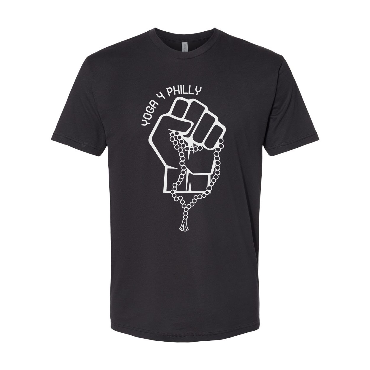 Yoga4Philly Graphite Black Next Level T-Shirt
