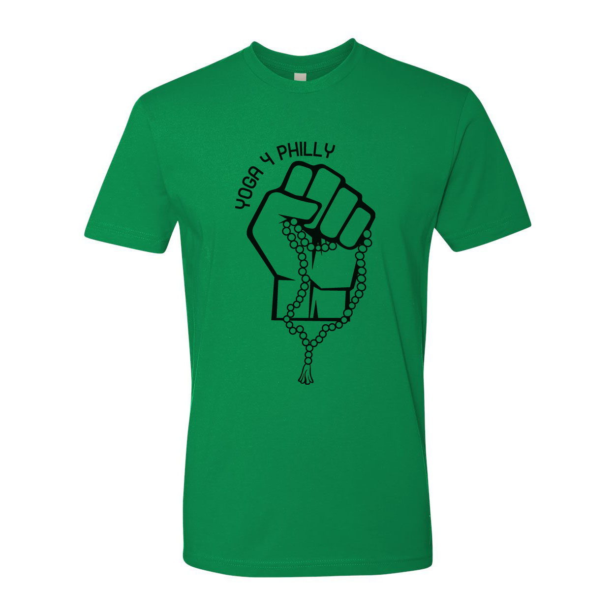 Yoga4Philly Kelly Green Next Level T-Shirt