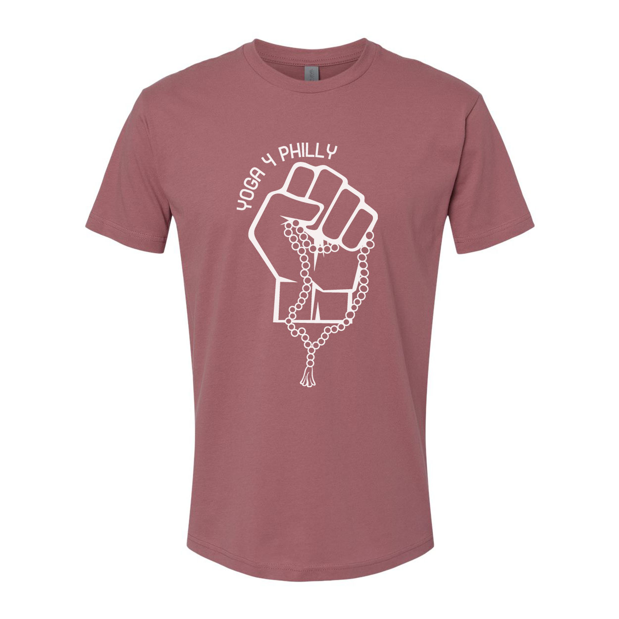 Yoga4Philly Mauve Next Level T-Shirt