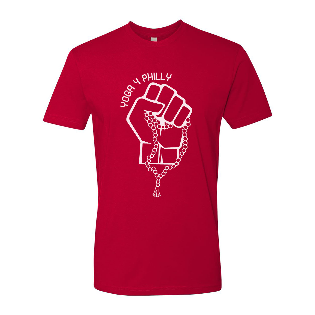 Yoga4Philly Red Next Level T-Shirt