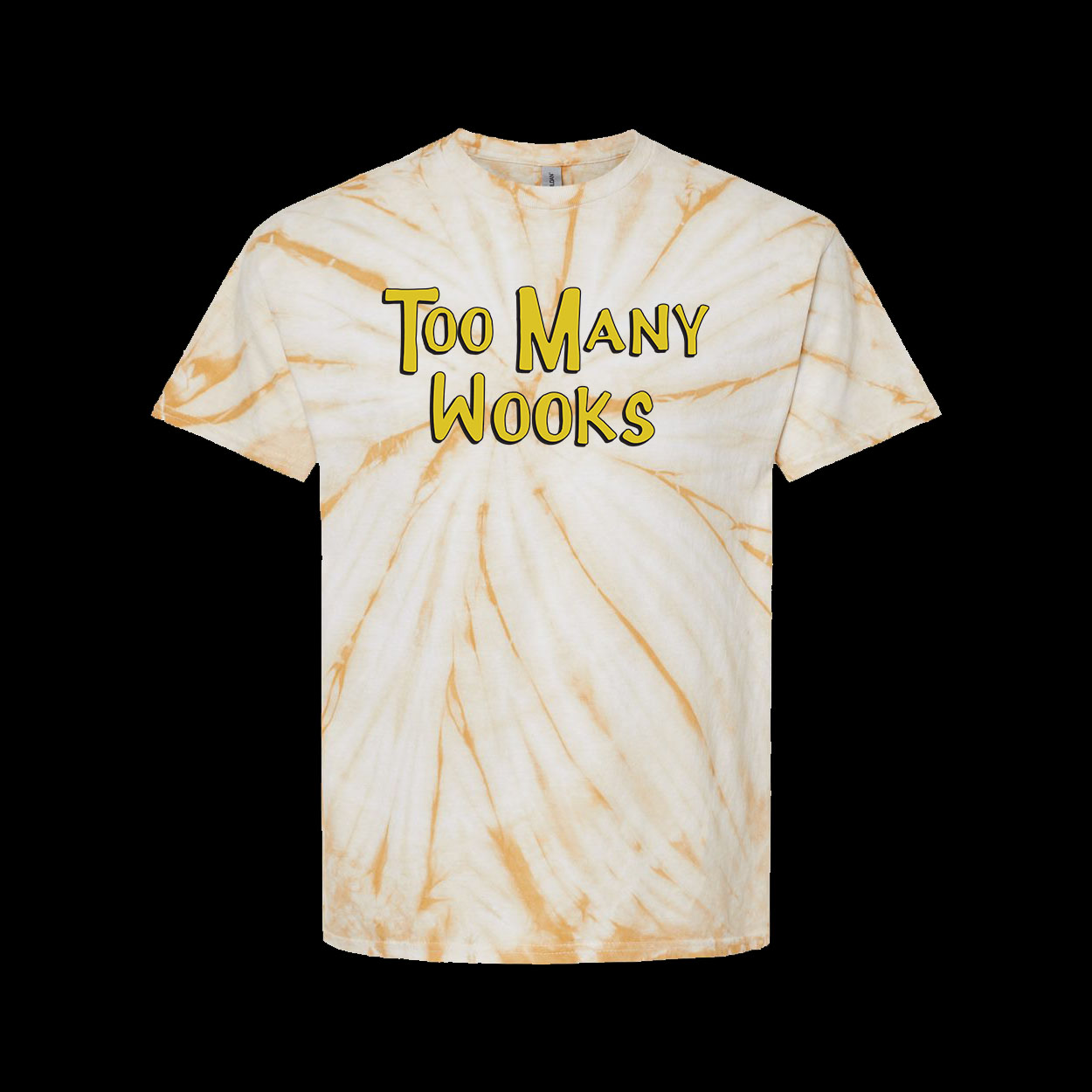 Too Many Wooks Tie Dye Shirt Honey