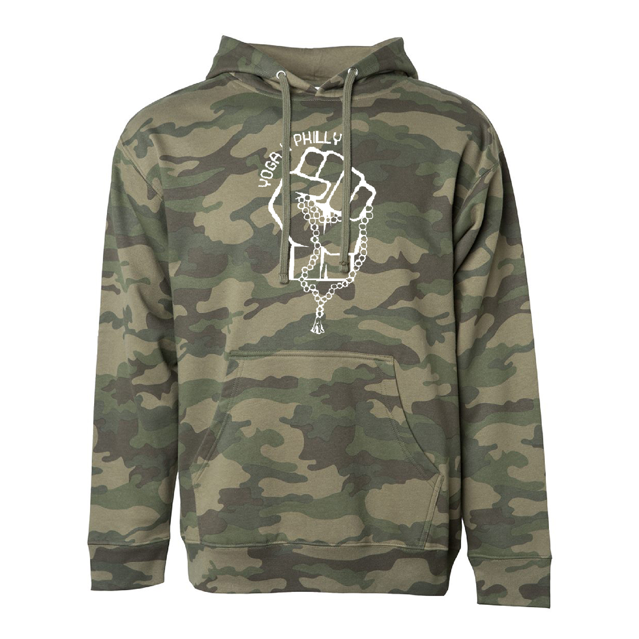 Yoga 4 philly Forest_Camo hoodie
