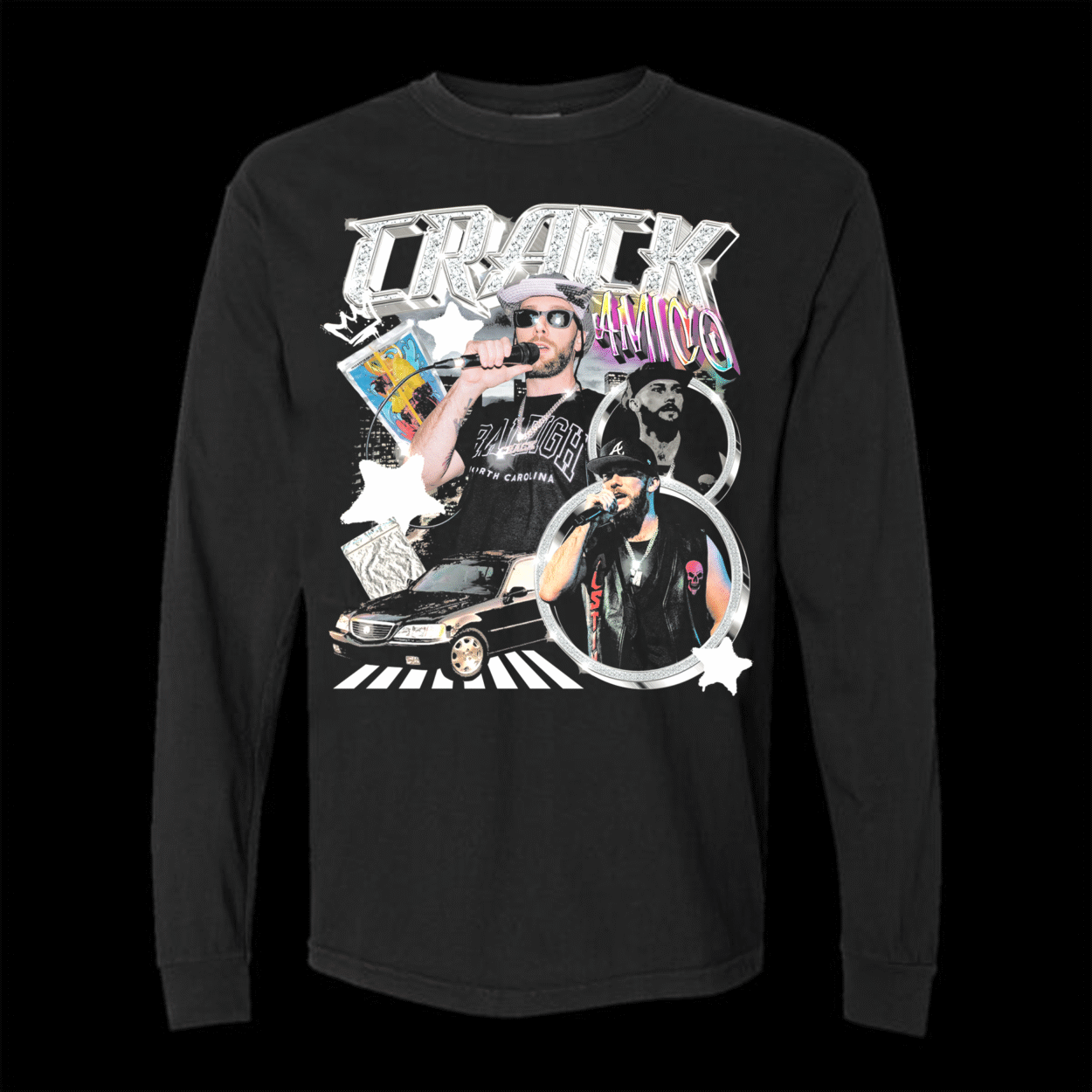 Crack Amico rap long sleeve shirt